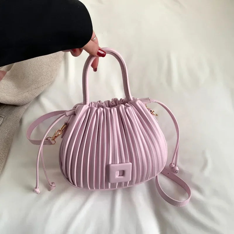Sac à bandoulière Design de marque de mode pour femmes 2025 sac à main à bandoulière Vintage de luxe sac fourre-tout décontracté sac seau en cuir PU