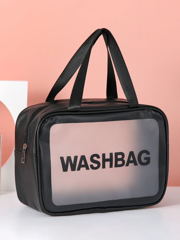 Sac de maquillage  givré Semi-Transparent