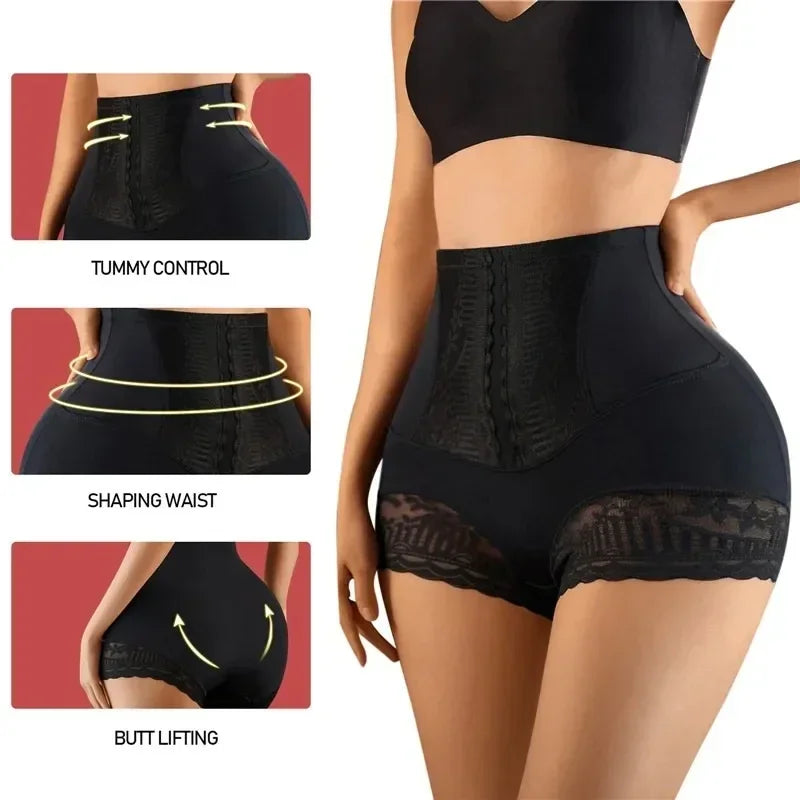 Femmes Shapewear culottes taille haute ventre plat Shorts bout à bout corps Shaper sous-vêtements amincissants post-partum ventre façonnage culotte