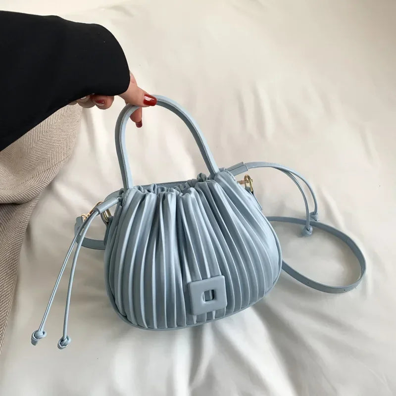 Sac à bandoulière Design de marque de mode pour femmes 2025 sac à main à bandoulière Vintage de luxe sac fourre-tout décontracté sac seau en cuir PU