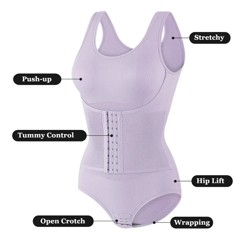 2026 nouveau Body Shapewear avec ceinture à glissière femmes ventre contrôle Fajas corps Shaper taille formateur minceur Cincher hauts Corset