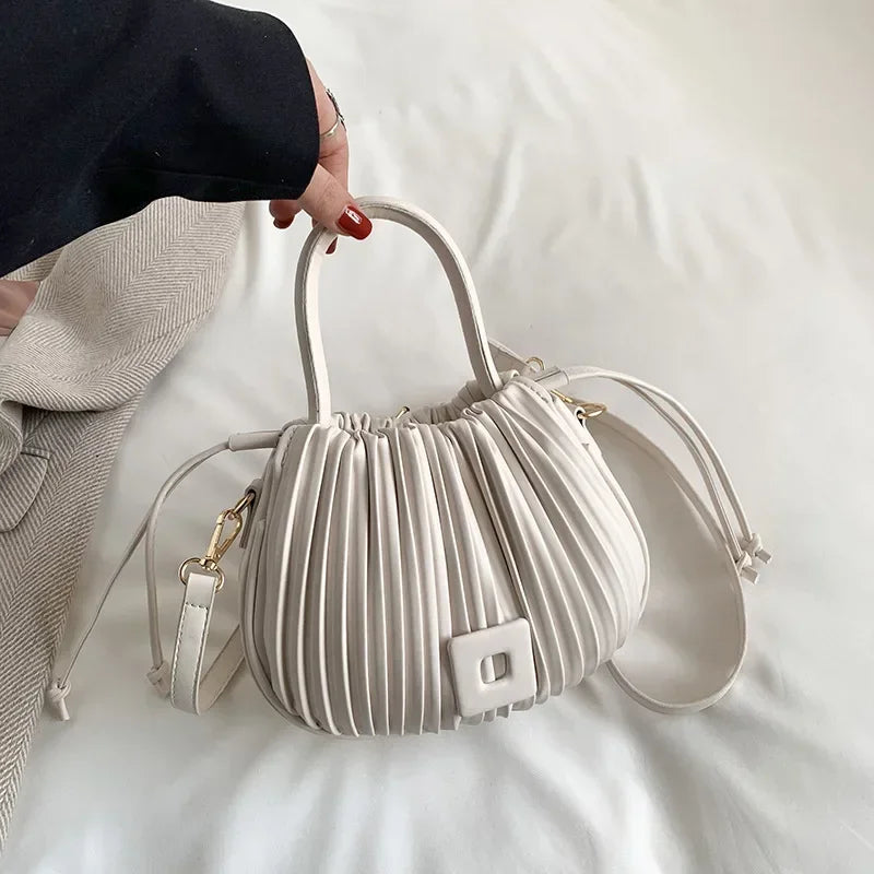 Sac à bandoulière Design de marque de mode pour femmes 2025 sac à main à bandoulière Vintage de luxe sac fourre-tout décontracté sac seau en cuir PU