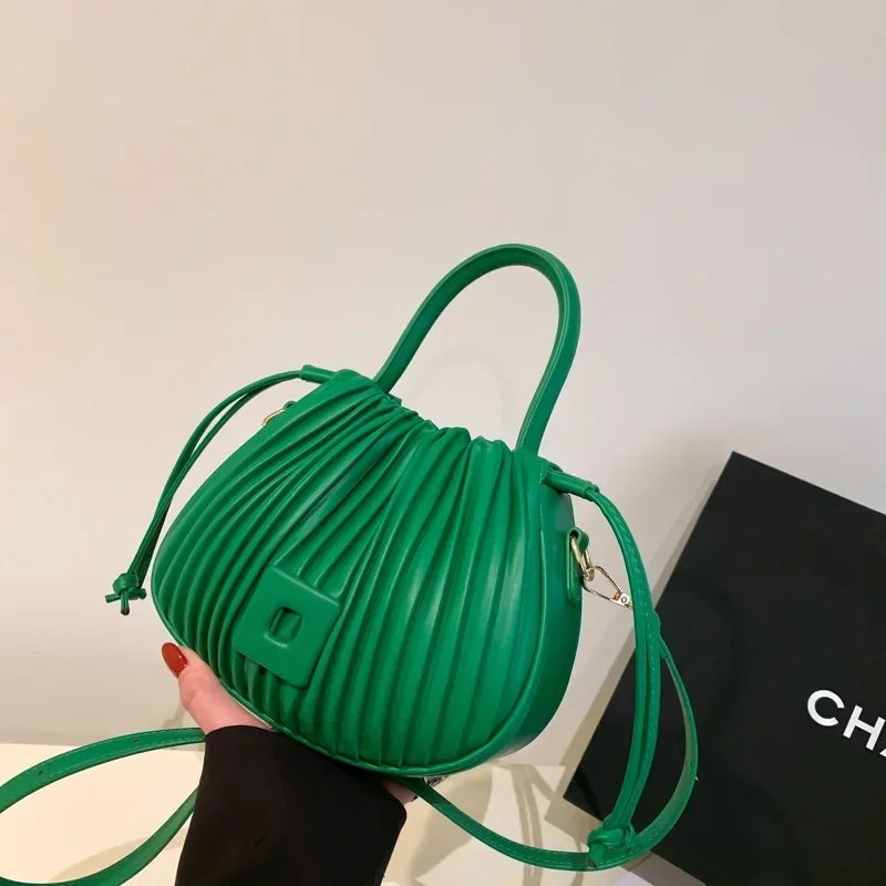 Sac à bandoulière Design de marque de mode pour femmes 2025 sac à main à bandoulière Vintage de luxe sac fourre-tout décontracté sac seau en cuir PU