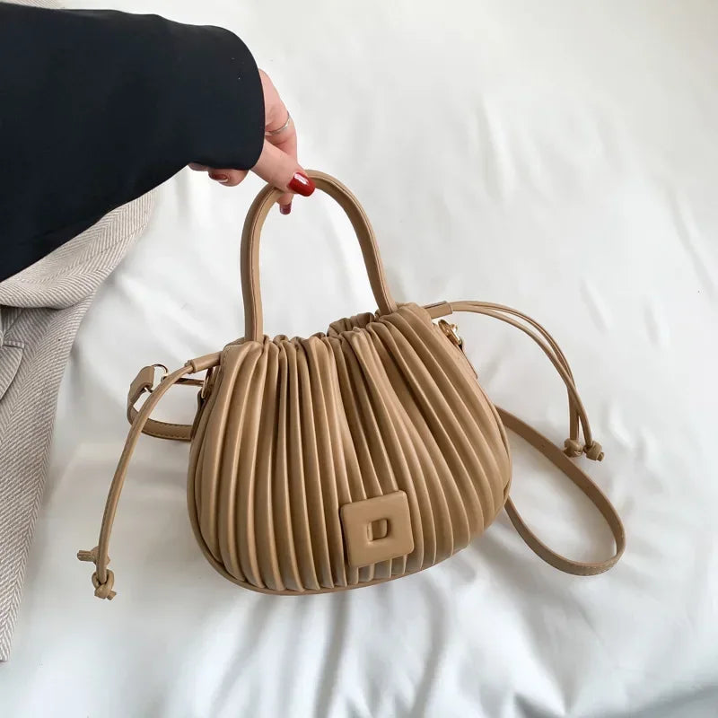 Sac à bandoulière Design de marque de mode pour femmes 2025 sac à main à bandoulière Vintage de luxe sac fourre-tout décontracté sac seau en cuir PU