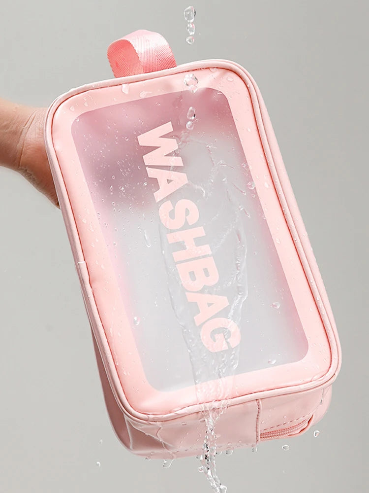 Sac de maquillage  givré Semi-Transparent