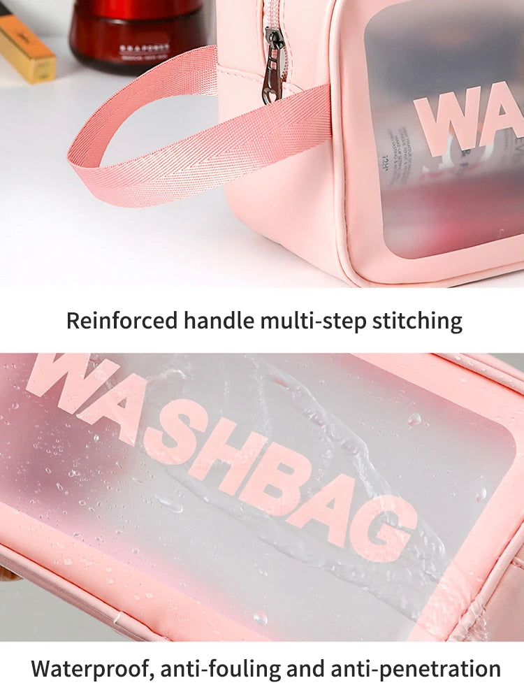 Sac de maquillage  givré Semi-Transparent