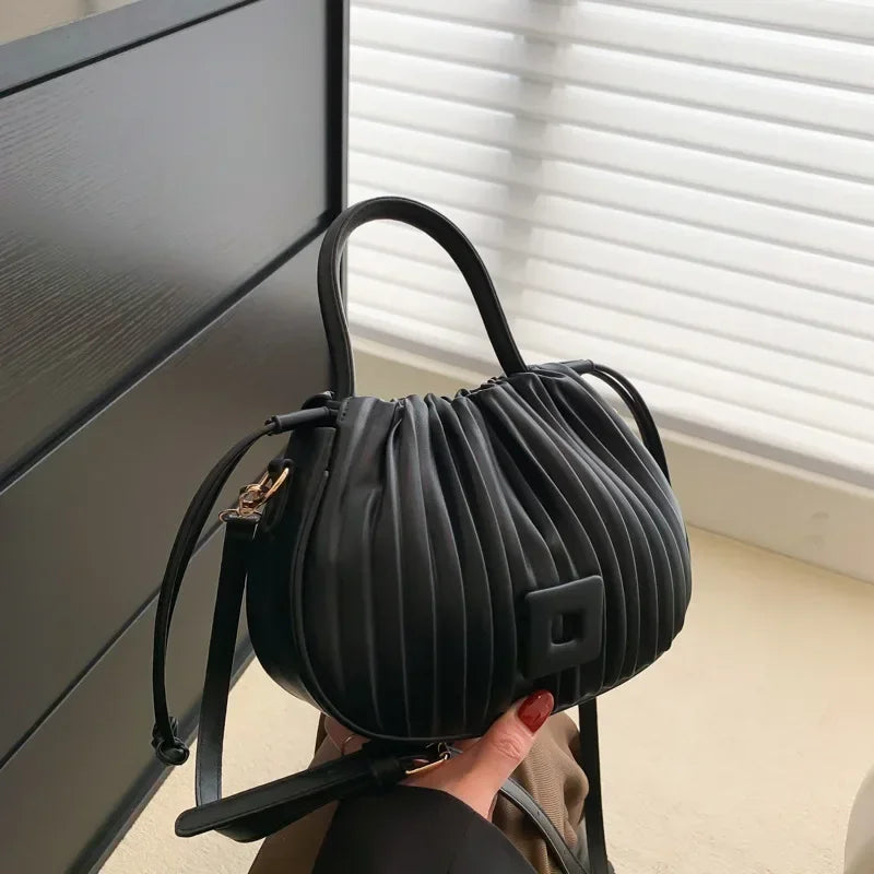 Sac à bandoulière Design de marque de mode pour femmes 2025 sac à main à bandoulière Vintage de luxe sac fourre-tout décontracté sac seau en cuir PU