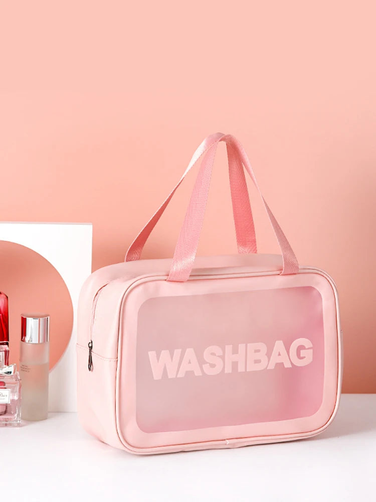 Sac de maquillage  givré Semi-Transparent