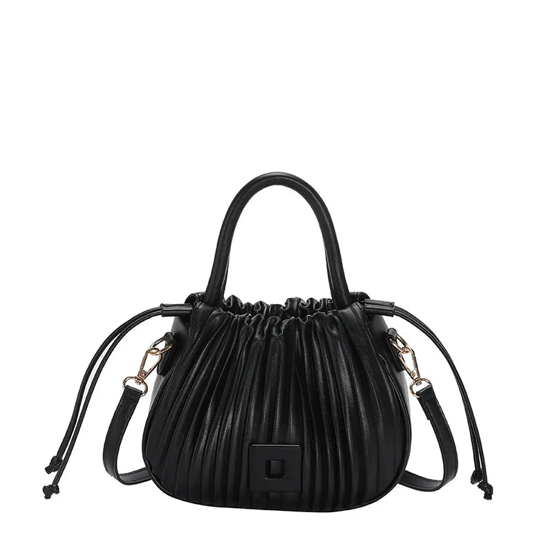 Sac à bandoulière Design de marque de mode pour femmes 2025 sac à main à bandoulière Vintage de luxe sac fourre-tout décontracté sac seau en cuir PU