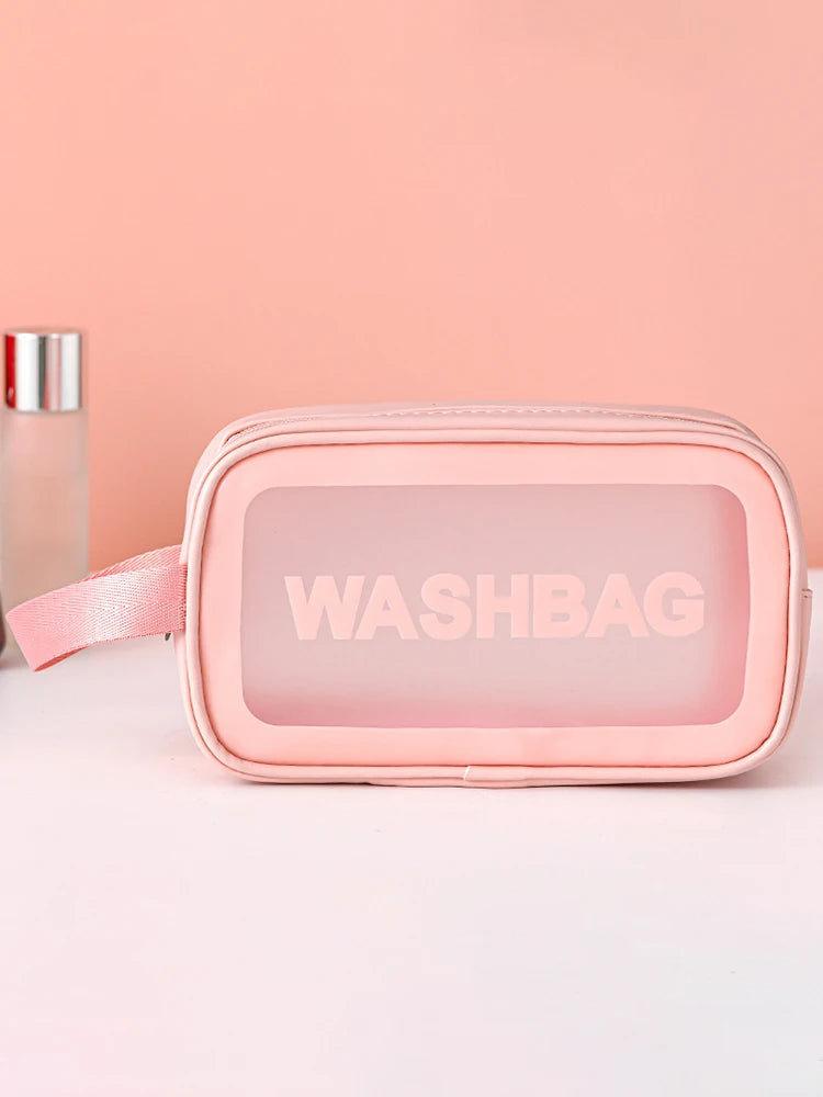 Sac de maquillage  givré Semi-Transparent