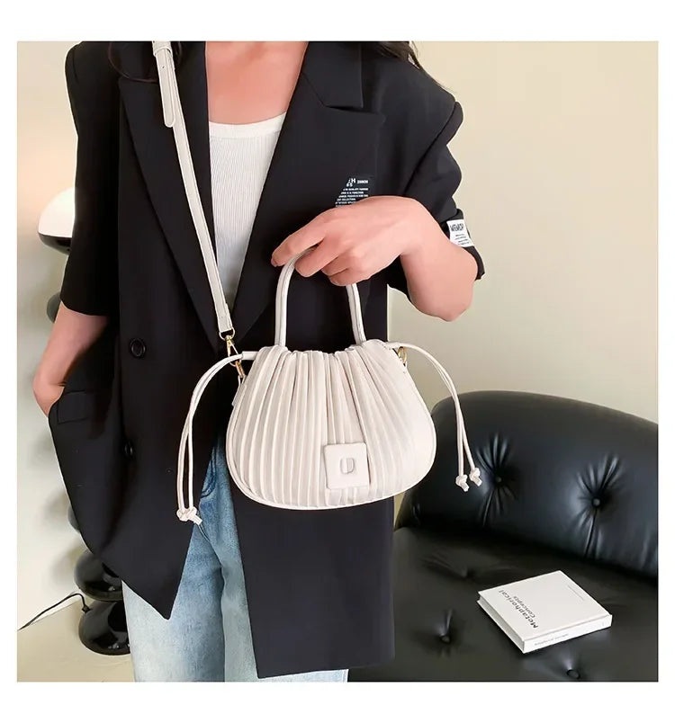 Sac à bandoulière Design de marque de mode pour femmes 2025 sac à main à bandoulière Vintage de luxe sac fourre-tout décontracté sac seau en cuir PU